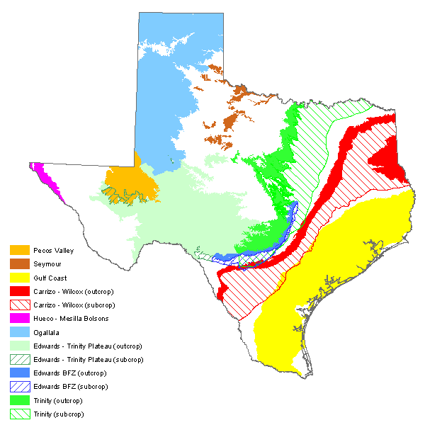 Water Table Depth Charts