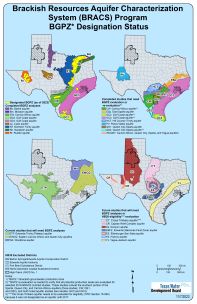 Status of BRACS program brackish groundwater production zone mapping