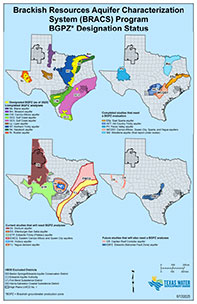 Status of BRACS program brackish groundwater production zone mapping