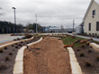 Arroyo at the front of the district building. A 15,000-gallon tank is buried under the arroyo.