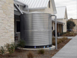 One of the four 2,500-gallon cisterns at the site.