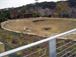 Storm water detention pond at the facility