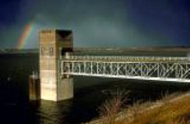 Service spillway outlet of the Benbrook Lake (Photo by owner)