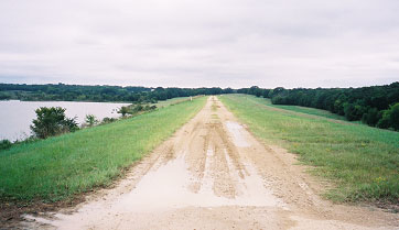 Forest Grove Dam and Reservoir (Photo provided by Freese and Nichols, Inc.)