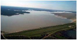  Bird's-eye view of Pat Mayse Lake (Photo source: lamar.countystation.com)