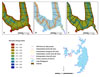 different representation of reservoir bathymetry