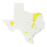 Map of currently designated brackish groundwater production zones.