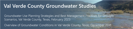 Val Verde County Groundwater Studies