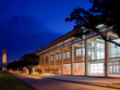 View of the Interdisciplinary Life Sciences Center at sundown.