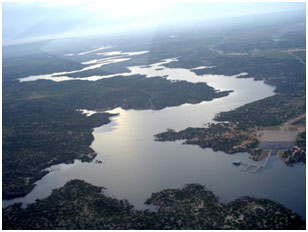 An aerial view to the Alan Henry Reservoir (Photo provided by the owner)