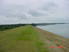 Fairfield Dam and Lake (Photo provided by Freese and Nichols, Inc.)