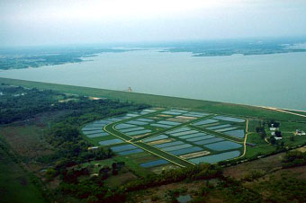 An aerial view of the Lewisville Lake and Dam (Photo provided by the owner)