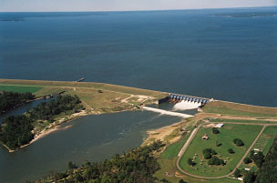 Aerial view of Lake Livingston and Dam (Photo provided by the owner)