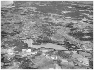 An aerial view to Lake Mineral Wells (Photo provided by the owner)