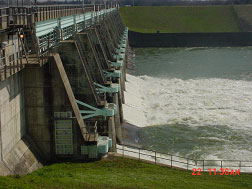 Lake Ray Hubbard Spillway in operation (Photo provided by the owner)
