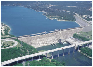 An aerial view to the lake Travis and Mansfield Dam (Photo provided by the owner)